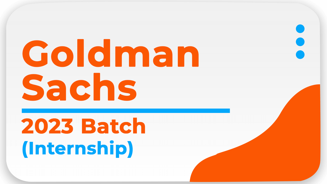 Goldman Sachs 2023 Internship